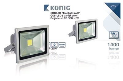 COB LED-bouwlamp 20 W 1400 lumen