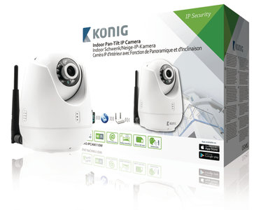 Pan-Tilt IP-Camera Binnen VGA Wit