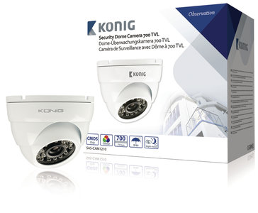 Dome Beveiligingscamera 700 TVL Wit