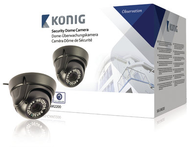 Dome Beveiligingscamera 700 TVL Zwart