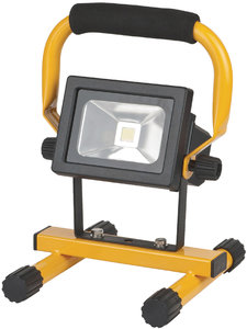 Mobiele LED Floodlight 10 W 650 lm Zwart / Geel