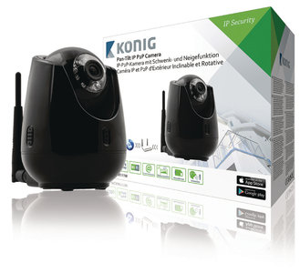 HD Pan-Tilt IP-Camera Binnen 720P Zwart