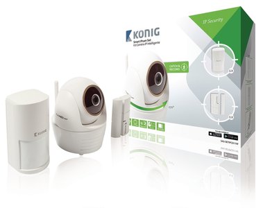 Full HD Pan-Tilt IP-Camera Binnen 1920x1080 Wit/Zwart